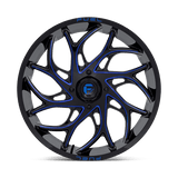 Fuel UTV D778 Runner 24x7 Gloss Black Milled Candy Blue UTV wheel