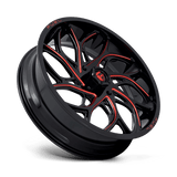 Fuel UTV D779 Runner 24x7 +13 Gloss Black Milled Candy Red UTV wheel