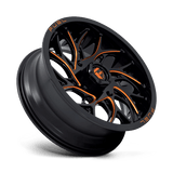 Fuel UTV D780 Runner 18x7 Gloss Black Milled Orange UTV wheel 4x137