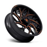 Fuel UTV D780 Runner 20x7 Gloss Black Milled Orange UTV wheel