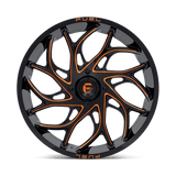 Fuel UTV D780 Runner 24x7 Gloss Black Milled Orange UTV wheel