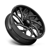 Fuel UTV D741 Runner 22x7 Gloss Black Milled premium UTV wheel