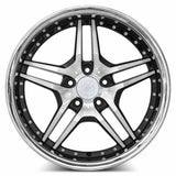 MRR RW2 19x9.5 Black Chrome Lip premium Euro wheel