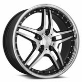 MRR RW2 20x8.5 Black Chrome Lip premium Euro wheel