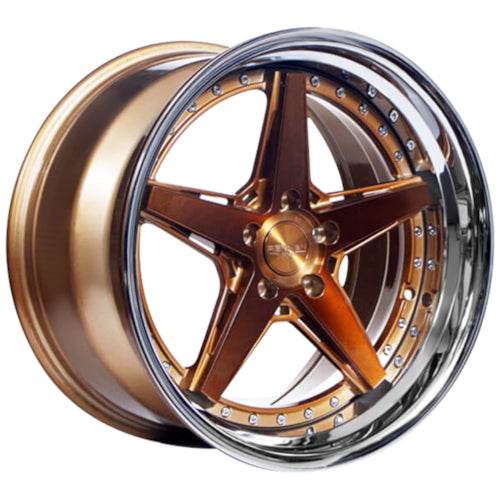 Rennen CSL-7 Tinted Bronze with a Chrome Stainless Steel Lip Wheel