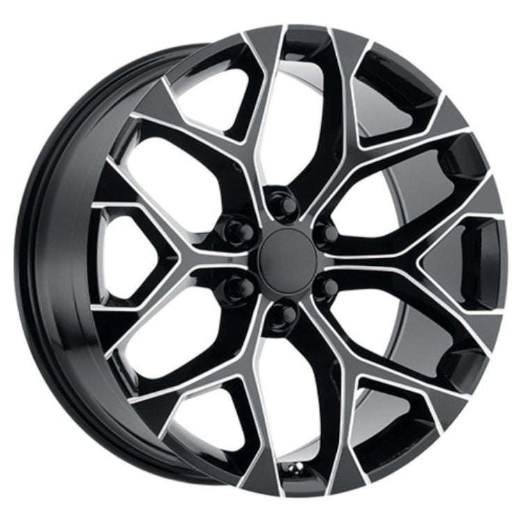 Replica RP09 Gloss Black with Milled Spoke Edges