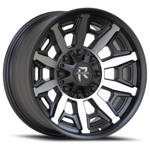 Revenge Offroad RV-304 Black with Machined Spoke Faces
