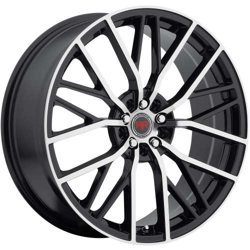 Revolution Racing RR07 Black with Machined Spoke and Lip Accents