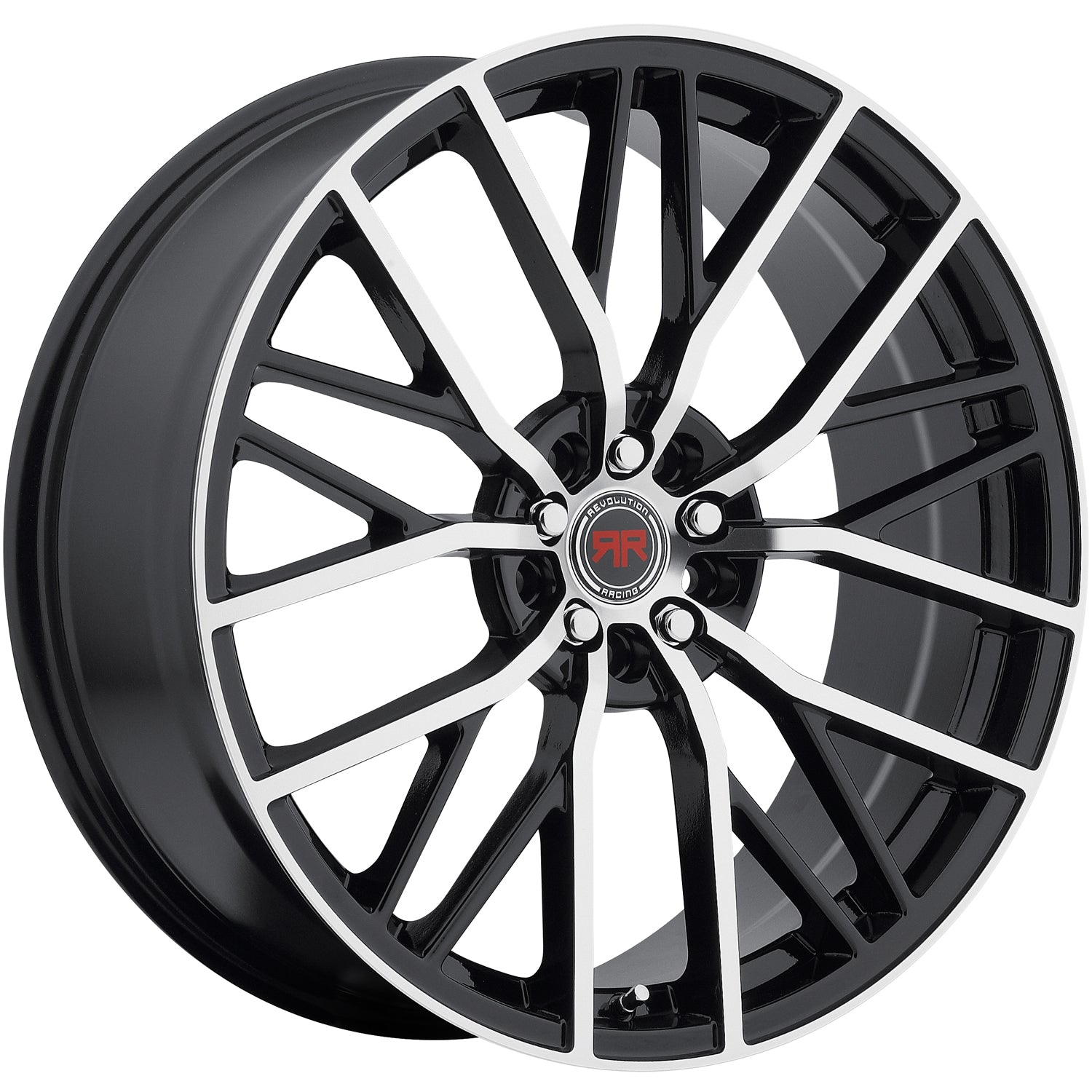 Revolution Racing RR07 Black with Machined Spoke and Lip Accents Wheel