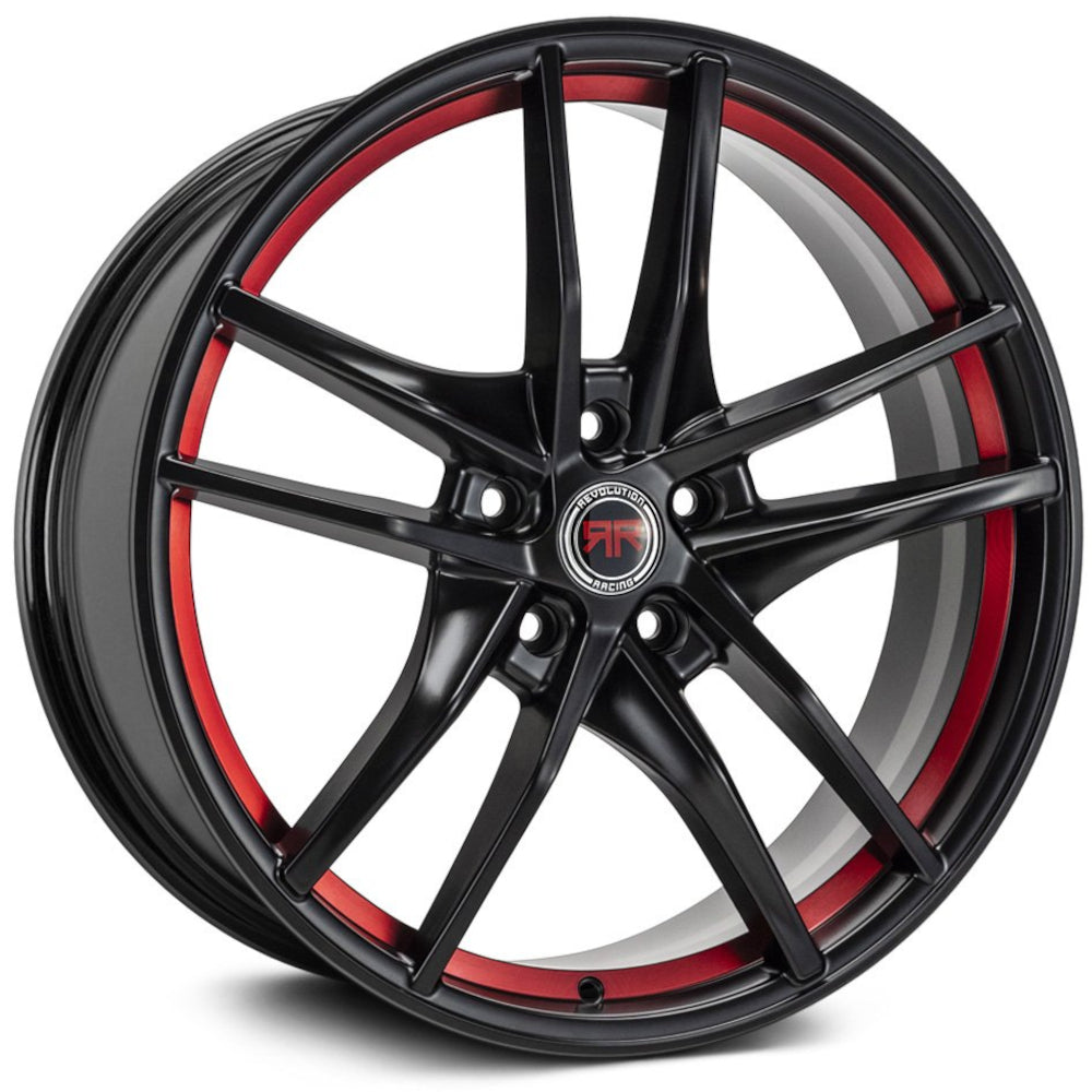 Revolution Racing RR28 Gloss Black with a Machined Red Undercut Wheel