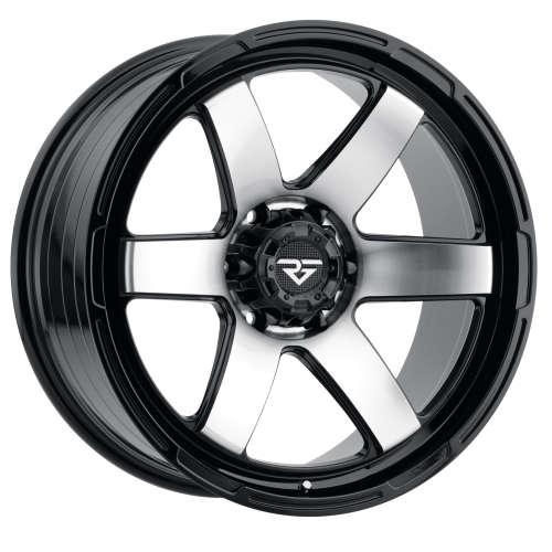 Rock Forged FF08 Black with Machined Spoke Faces