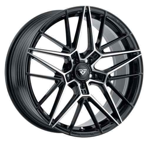 Rock Forged FF35 Black with a Machined Spoke Faces