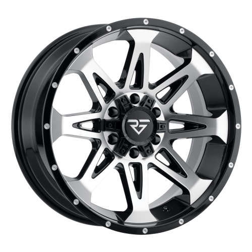 Rock Forged FF88 Black with Machined Spoke Faces