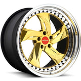Rotiform Forged MUC Polished Gold wheel