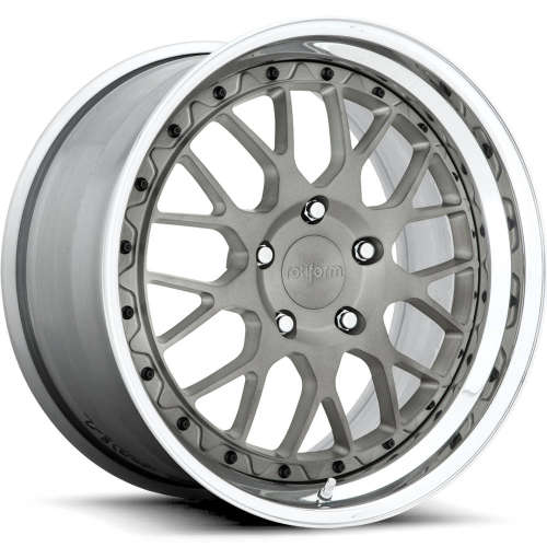 Rotiform Forged RSE 19x8.5 +45mm Brushed Matte DDT with a Polished Step ...