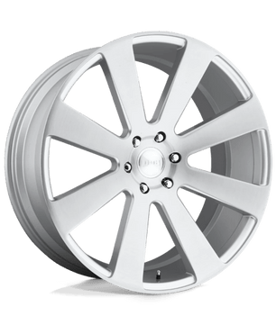 DUB 1PC S213 8-BALL 24x10 +30 Gloss Silver Brushed