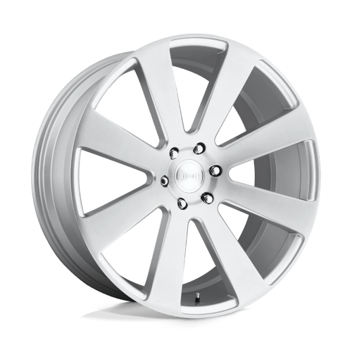 DUB 1PC S213 8-BALL 24x10 +30 Gloss Silver Brushed