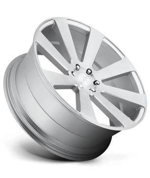 DUB 1PC S213 8-BALL 24x10 +30 Gloss Silver Brushed