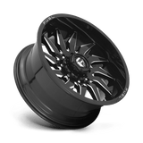 Fuel 1PC D744 SABER 20x9 +1mm Gloss Black Milled (5x150)