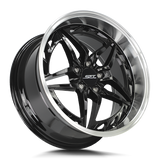 Shift Injector H37 18x8.5 Black Polished Lip premium wheel