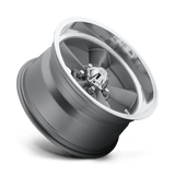 US Mag 1PC Standard 17x8 +1mm Gray with Polished Lip