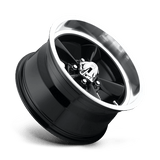 US Mag 1PC Standard 17x7 +1mm Gloss Black with Machined Edge