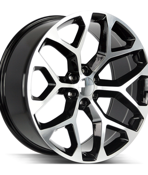 Strada OE Replica Snowflake R176 Gloss Black Machined