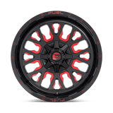 Fuel 1PC D612 STROKE 20x9 +1mm Gloss Black Red Tinted Clear