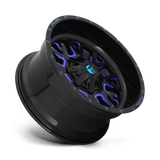 Fuel 1PC D645 STROKE 18x9 +1mm Gloss Black Blue Tinted Clear (5x114.3 / 5x127)