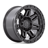 Fuel 1PC Syndicate 17x9 +1mm Blackout Black with Simulated Beadlock
