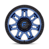Fuel 1PC D813 SYNDICATE 17x9 +1mm Dark Blue with Black Ring