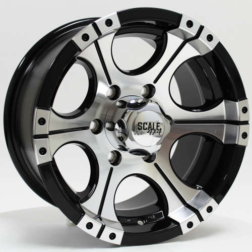 Scale 4x4 Ace Black with Machined Spoke Faces