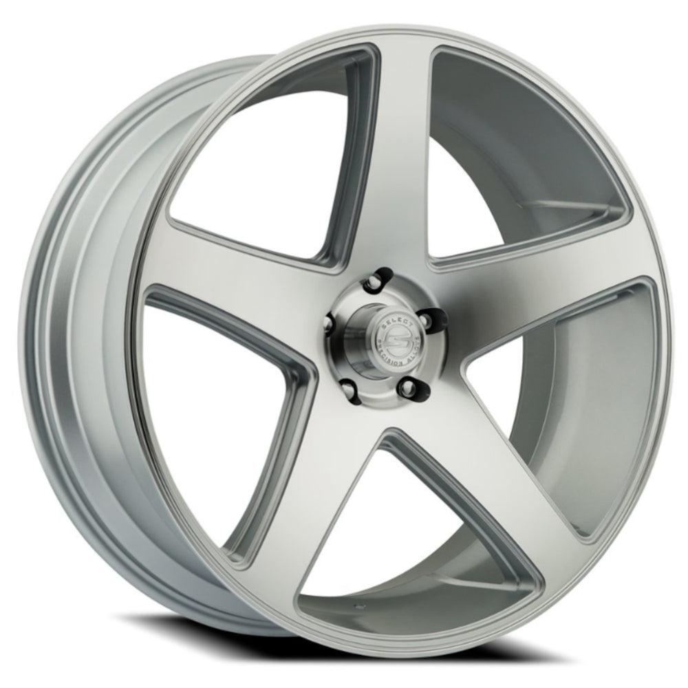 Select Spectrum Gloss Silver with Machined Spoke Faces