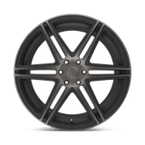 DUB 1PC S123 SKILLZ 24x10 +30mm Matte Black Smoke Tint (6x139.7)