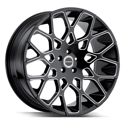 Strada Buca Black Milled wheel