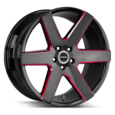 Strada Coda S60 Black/Red wheel