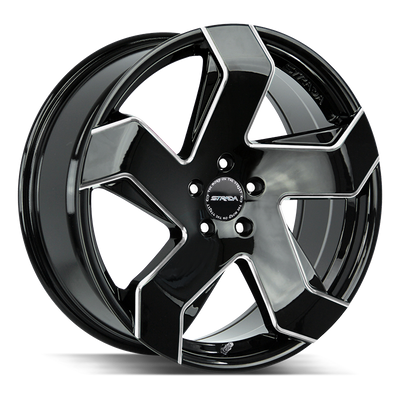 Strada Coltello S65 Black Milled wheel
