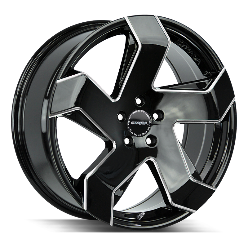 Strada Coltello S65 Black Milled wheel