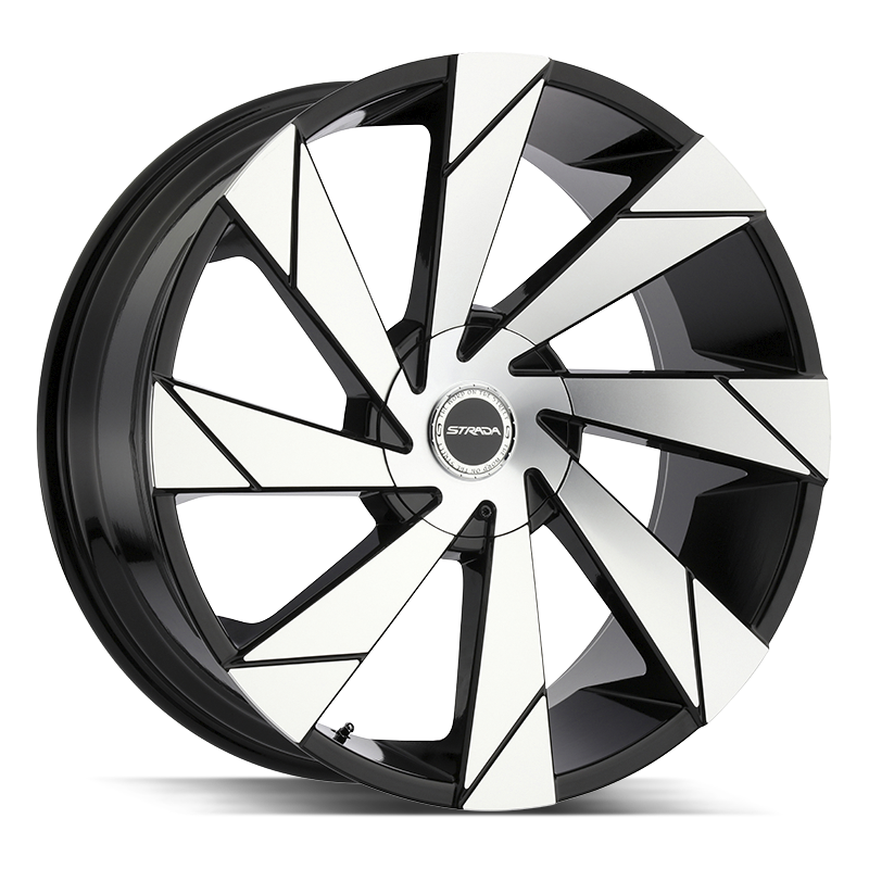 Strada Moto Black Machined wheel