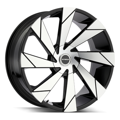 Strada Moto S62 Black Machined wheel