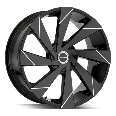 Strada Moto Black Milled wheel