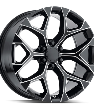Strada OE Replica Snowflake R176 Gloss Black Milled
