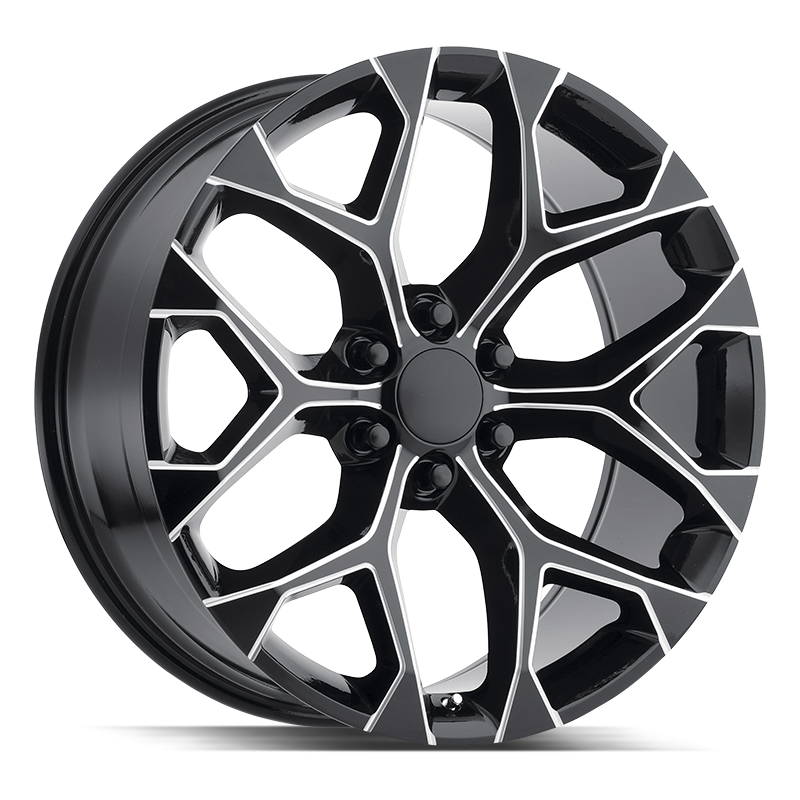 Strada OE Replica Snowflake R176 Gloss Black Milled