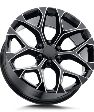 Strada OE Replica Snowflake R176 Gloss Black Milled