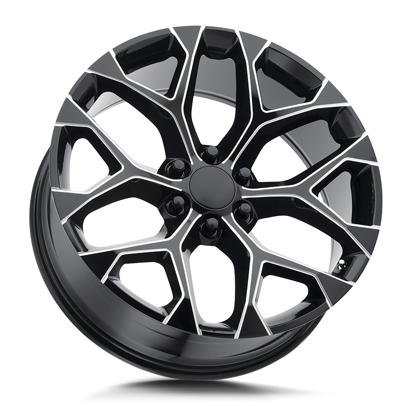 Strada OE Replica Snowflake R176 Gloss Black Milled