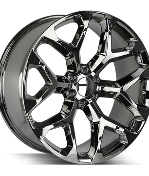 Strada OE Replica Snowflake R176 Black Chrome