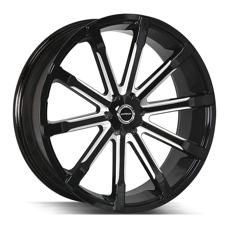 Strada Osso Black Milled wheel