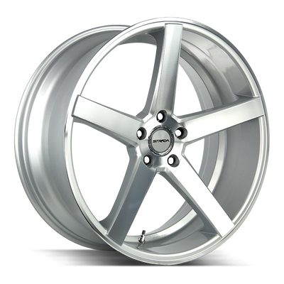 Strada Perfetto S35 Silver Machined wheel