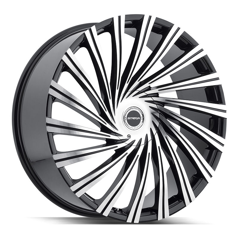Strada Tornado S49 Black Machined wheel