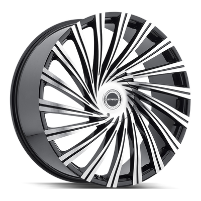 Strada Tornado S49 Black Machined wheel